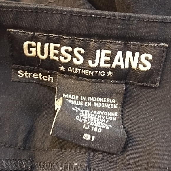 Guess Women's Black Flare Cropped Pants - Picture 5 of 5
